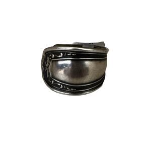 Size 11 Sterling Silver Plated Unisex Spoon Ring